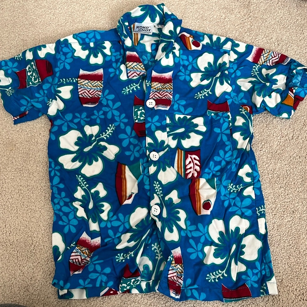 Koko Knot Kids Hawaiian Shirt Size S